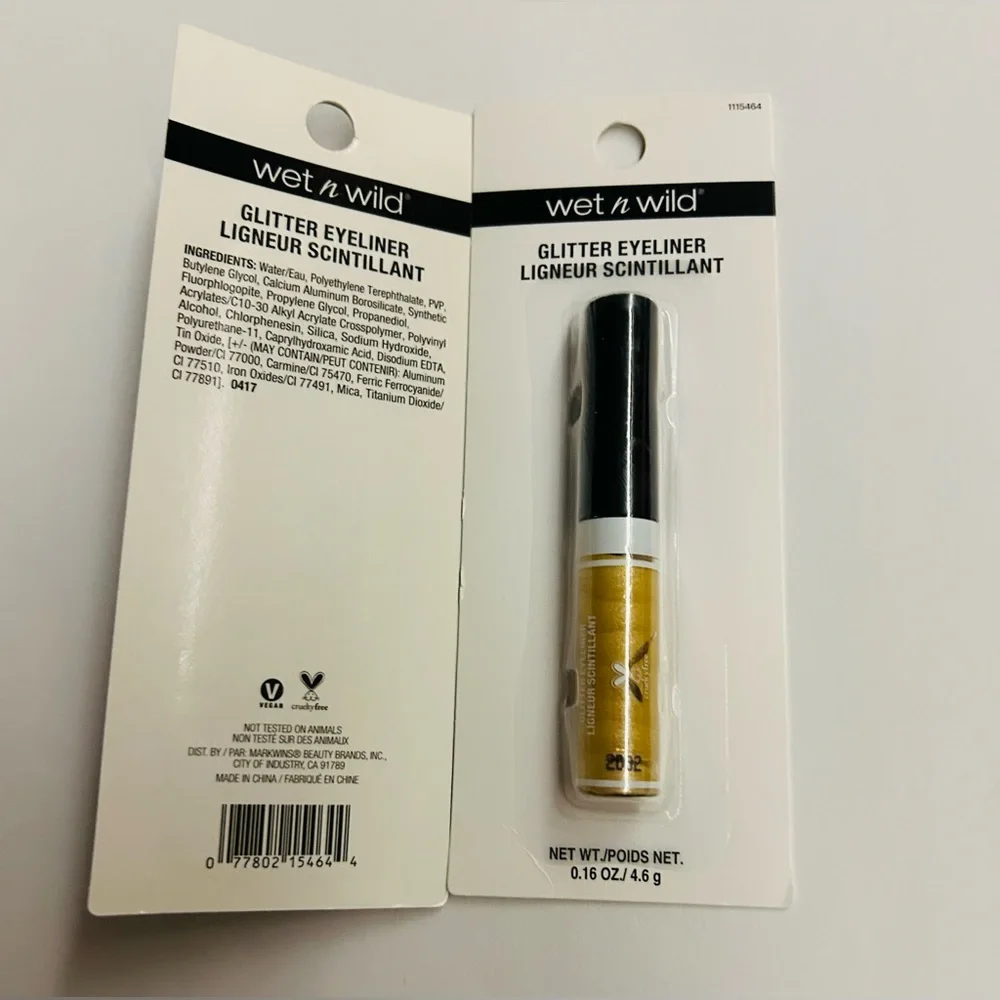 2 New Wet n Wild Gold Glitter Eyeliner